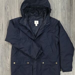 Men's Navy Hooded Jacket